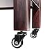 Master Massage Wooden 2-Tier Rolling Cart Large Mobile Trolley with Wheels for Salon Spa Tattoo Clinics Office Home Use, Walnut