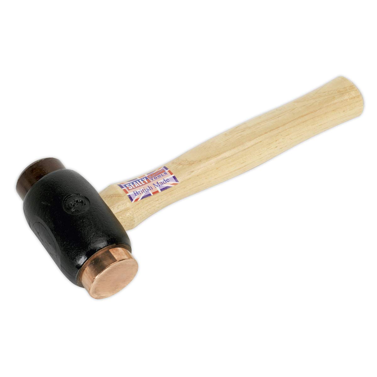 Sealey Crf35 Copper/Rawhide Faced Hammer 3.5Lb Hickory Shaft