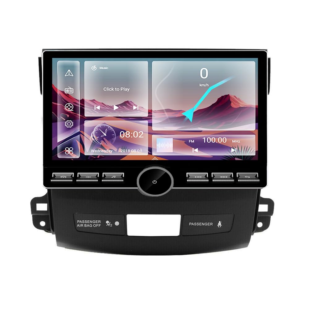 Photo 1 of Android 15 8-core for Mitsubishi Outlander Radio 2006-2012 with 10.8 IPS Touch Screen GPS Navigation Head Unit Built-in DSP Wireless Carplay Android Auto with Free Reverse Camera (4GB RAM+64GB ROM)