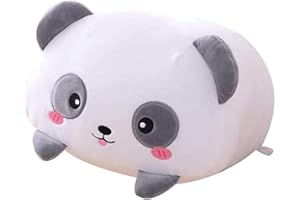 hitoshe Panda Plush Stuffed Animal, Cute Panda Plushie Cylindrical Body Pillow Toy Gifts for Kids Birthday, Valentine, Christmas, 8inch