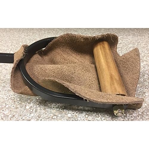 RanchEx 102428 16 Inch Metal Hay Bale Hook Grapple Tool with Leather