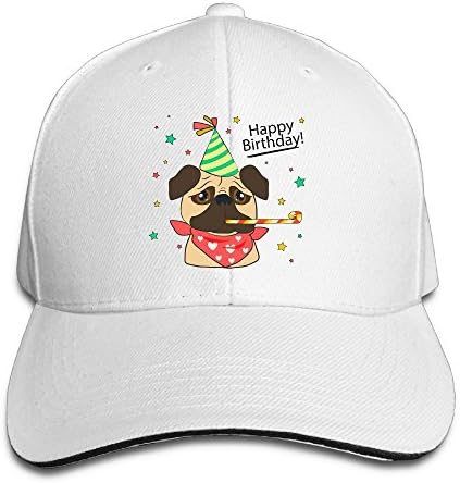Grass8 Cartoon Lovely Sand Dog Snapback Sandwich Cap Unisex Baseball Cap Hats Adjustable Peaked Trucker Cap For Men and Women One Size White