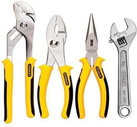 Auto Stanley Multiuse Tool 4-Piece Plier and Adjustable Wrench Set