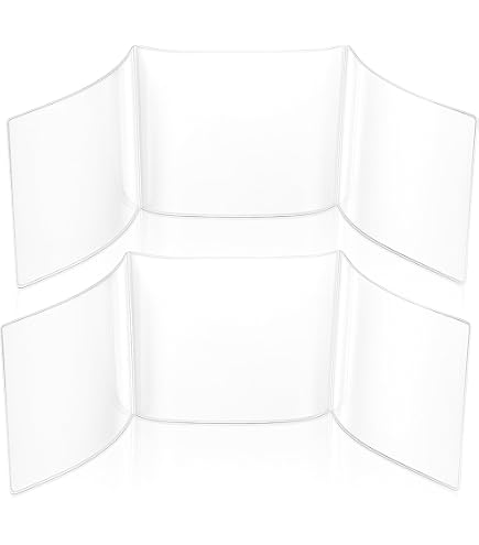 BOXOB 4er-Set Mahjong Scorecard Hüllen – Klare PVC-Schutzhüllen Für Mahjong-Karten