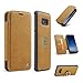 Samsung Galaxy S8 Plus Case Genuine Leather Wallet Phone Case with Flap Cover Card Slot Holder