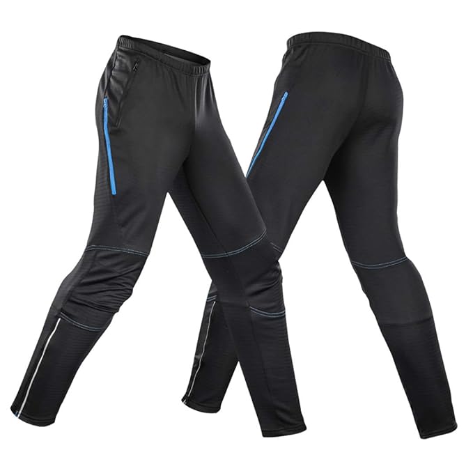  Mens Cycling Pants Thermal Fleece Waterproof