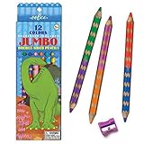 eeBoo Dinosaur 6 Double Sided Pencils