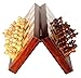 BKRAFT4U Handmade Wooden Rosewood Foldable Magnetic Chess Game Board with Storage Slots, 10 Inch