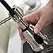 VCCUCINE Modern Commercial Stainless Steel Brushed Nickel Single Handle Pull Out Sprayer Kitchen Faucet,Pull Down Spring Bar Sink Faucets