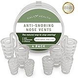 Calily Health Anti-Snoring Nose Vents - Instant, Natural and Safe Snore Relief - Pack of 4 / Stop Snoring Aid Solution - Natural, Fast and Simple [UPGRADED VERSION]