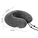 ROULER Neck Pillow-Memory Foam Airplane Travel Pillow - with Eye Mask, Earplugs and A Travel Pouch Included (Grey)