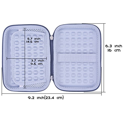 Rancco 2.5" HDD Case Travel Protective Storager for Seagate Backup Plus Slim 1T/2T, Seagate Expansion 1T/2T, Seagate Game Drive 2T, WD Elements 1T, My Passport 1T, Toshiba Canvio Advance Basics 1T/2T