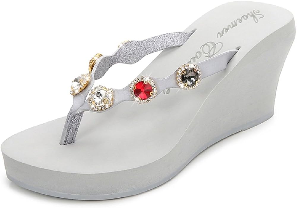 natti rhinestone platform sandals