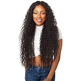 Sensationnel 100% Premium Fiber Empress Free Part Lace Front Edge Wig - BROOKLYN (1 [Jet Black])