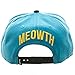 BIOWORLD Pokemon Meowth Embroidered Turquoise Snapback Cap