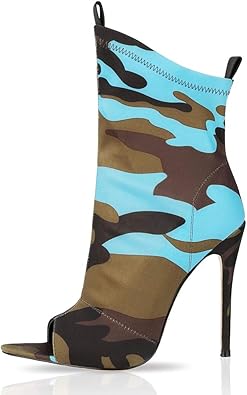 camouflage thigh high boots