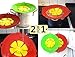 Silicone Spill Stopper & Boil Over Guard. 2 in 1 package (Red & Green). Spill Stopper Lid Cover. Safeguard prevent water boiling over on stove