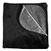 Mambe Silky Waterproof Throw for Protecting Furniture Bed Couch from Stains Caused by Dogs, Cats, Incontinence. Soft, Washable, Reversible. (Size Medium 70x70 inches, Color Black/Charcoal)