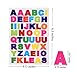 Kenkio 40 Sheets Letter Stickers Colorful Alphabet Stickers Cardstock Stickers, A to Z