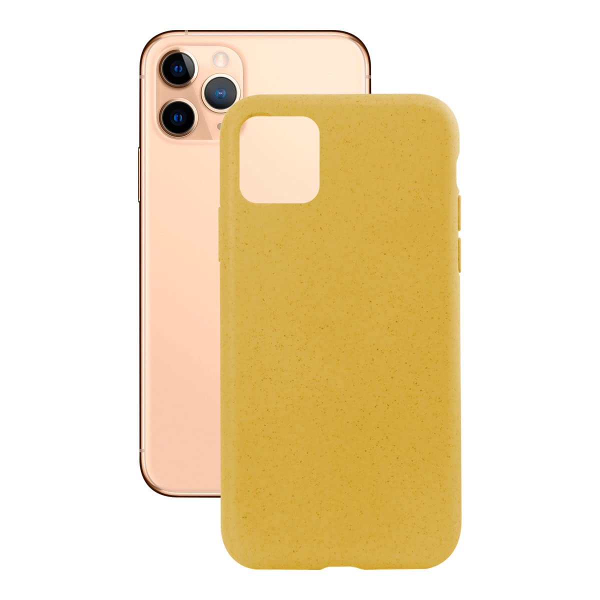 Ksix smart your tech Eco-friendly Case for iPhone 11 Pro, Semi-Rigid, Yellow — image 1