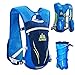 TRIWONDER Running Vest for Men Women Hydration Backpack Water Pack 5.5L Lightweight Runner Marathon Trail Hiking Cycling (Blue - with 2L TPU Water Bladder)