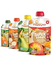 Happy Tot Organics Super Foods Stage 4, Super Foods Variety Pack, 4.22 Ounce Pouch (Pack of 16) packaging may vary