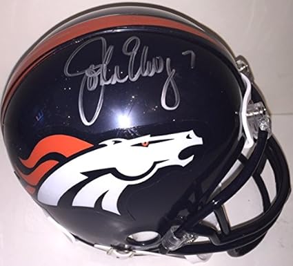 john elway signed football