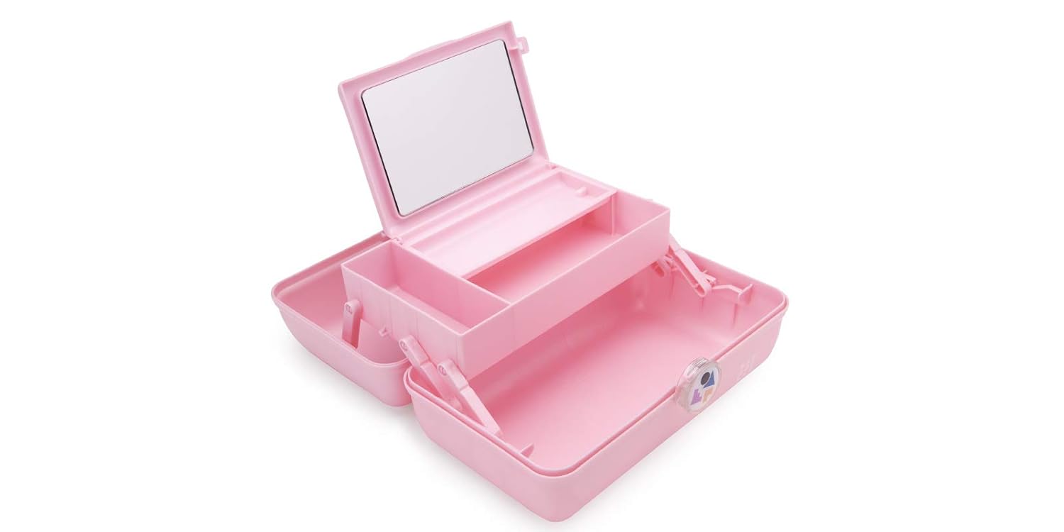 Caboodles Twilight Disco - On-The-go Girl Costmetic Organizer Make-up & Accessory Carry Case, Turquoise Sparkle/Mint: Health & Personal Care