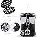 Cordless Water Flosser，Mifanstech Professional Oral Irrigator with 3 Modes IPX7 Waterproof 200ML Removal Water Tank 4 Nozzles Rechargeable Oral Dental Flosser for Teeth, Home and Travel Bag(black)