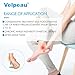 Velpeau Air Gel Foam Ankle Stabilizer Support Brace for Sprained Ankle, Ligament Injury, Tendonitis, Adjustable Rigid Stirrup Ankle Splint for Women and Men (Gel Version, Large, Right Foot)