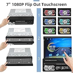 Podofo Single Din Car Stereo with Apple Carplay and