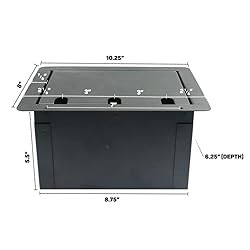 Elite Core FBL6 Recessed Floor 6 XLRF + Duplex AC