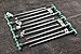 SE Heavy-Duty Metal Tent Pegs Stake Set - 10-Pack, 10.5