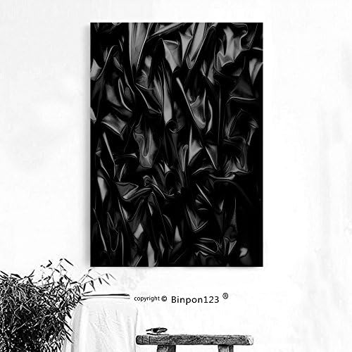 BINPON123 Custom Canvas Wall Art Painting abstract background luxury cloth or liquid wave or wavy folds of grunge silk texture satin velvet