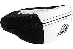 K1 RACEGEAR K1 Race Gear 15-NEC-CAW-A Neck Protector Brace (Carbon/White, Adult)