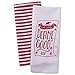 DII Christmas Tea Towels Decorative Kitchen Dish Towel Set, 18x28, Dear Santa, 2 Piece