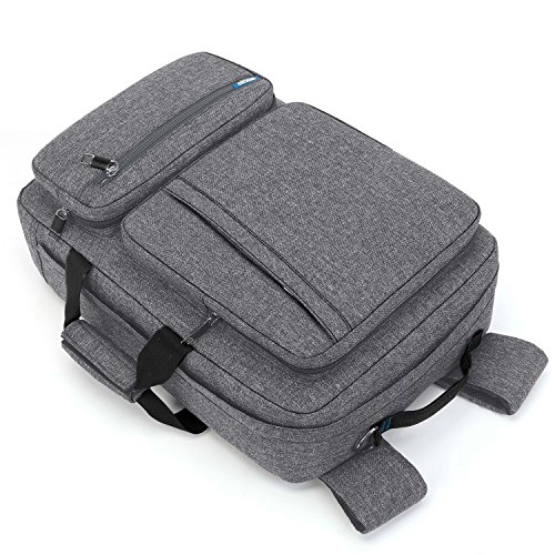 SOCKO 17 Inch Laptop Backpack with Side Handle and Shoulder Strap,Travel Bag Hiking Knapsack Rucksack College Student Shoulder Back Pack for Up to 17.3 Inches Laptop / Notebook Computer,Grey