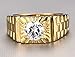 Adisaer Stainless Steel Rings for Men Gold and Diamond Promise Band Ring Cz Size 11