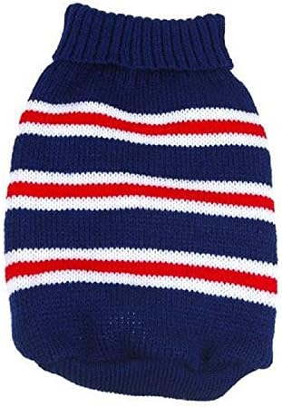 Dog Clothes Sweater Knit Coat Pet Cozy Warm Jacket Puppy For Small Dog (L)