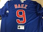 Javier Baez Autographed Signed Authentic Majestic Blue Chicago Cubs Jersey Certified Authentic Hologram & Coa Card