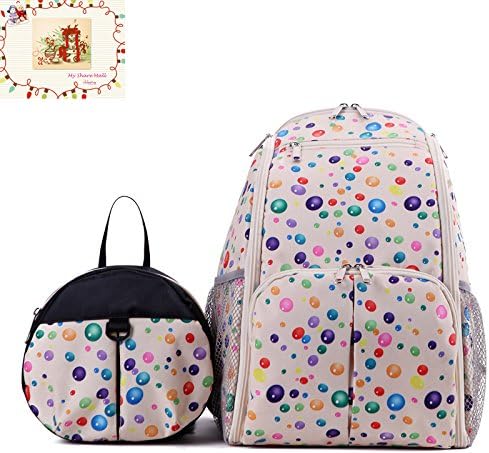 MSM 2 Sets Bag,Mummy Baby Diaper Changing Backpack + Kids Safety Harness,Anti-lost Backpack (White)