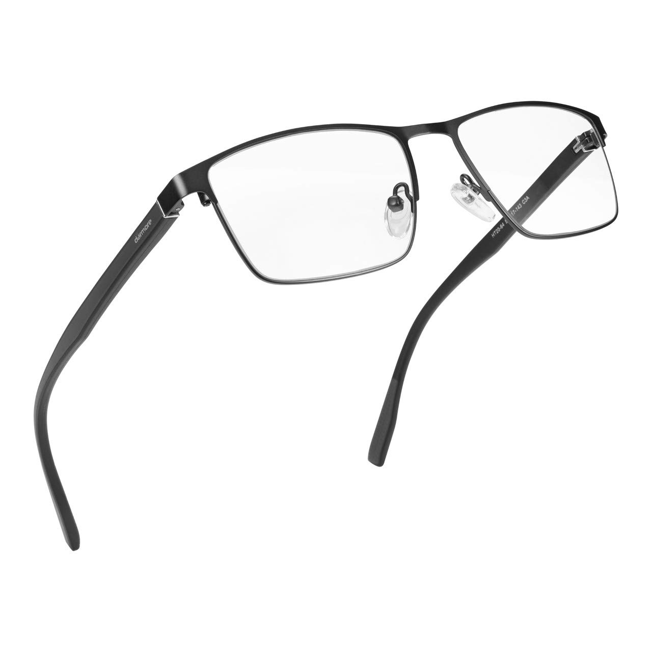 darmore Blue Light Blocking Glasses, computer, reading, gaming glasses, 100% UV protection, quality metal frames with clear lenses, unisex for men and women, anti-headache and eyestrain