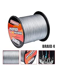 Baikalbass Superpower   Cable trenzado de pesca, 4 hebras, multifilamento, de polietileno, para agua salada, 6LB 100LB, 110 metros, 328yards, 547 yardas, superfuerte, superlínea