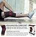 SB SOX Compression Knee Brace - Great Support That Stays in Place - Perfect for Recovery, Everyday Use - Best Treatment for Pain Relief, Meniscus Tear, Arthritis (Charcoal/Red, Medium)