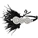 eforpretty Womens 1920s Vintage Black Silver Headpiece Flapper Headband,One Size