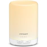 URPOWER 300mL Essential Oil Diffuser Ultrasonic Aromatherapy Diffuser | Quiet Diffuser with Auto-off Protection, 7-Color LED Light &amp; 4 Timer Settings Humidifier for Yoga Bedroom Living Room Office