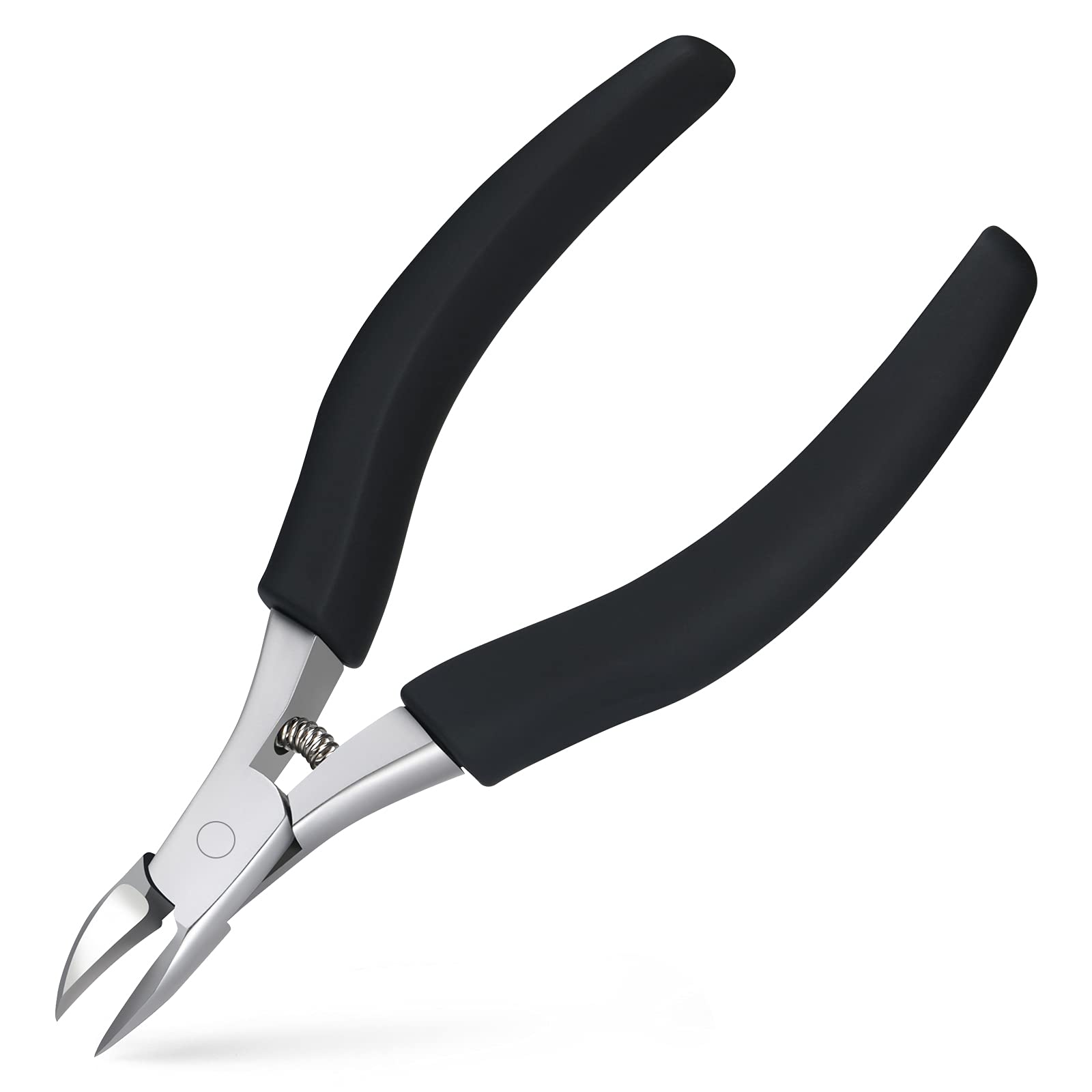 URAQT Toenail Clippers for Ingrown or Thick Toenails, Precision Nail Nipper Toenail Cutter for Men and Women, Heavy Duty Stainless Steel Nail Scissor with Soft Grip Handle and Protective Cover