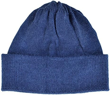 The Alpaca Collection, 100% Alpaca Wool Cap Beanie Hat Sapphire Blue One Size
