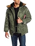 Alpha Industries Men's N-3B Parka Jacket, Sage, X-Large