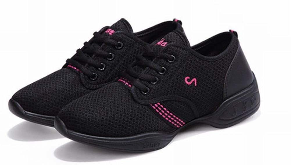 Amazon [ファンシー ダイアリー] レディース ダンスシューズ ダンススニーカー 舞台 練習 スニーカー ローカット (37